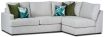 Bahamas Modular Sofa with Return Chaise upholstered in Profile Adonis Flax