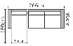 Caprice Modular Sofa with Storage Chaise