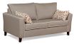 Caprice sofa featuring Warwick Vegas Mink Fabric with contrast piping