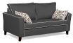 Caprice sofa featuring Warwick Vegas Nero Fabric with contrast piping