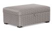 Storage Ottoman medium size featuring Warwick silver grey fabric