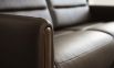 Stressless Emily 2 Seater Reclining Sofa featuring Paloma Chocolate Leather and Walnut Wood Arms