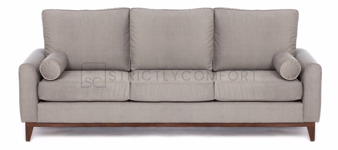 Aurora 3.5 Seater Sofa featuring timber base