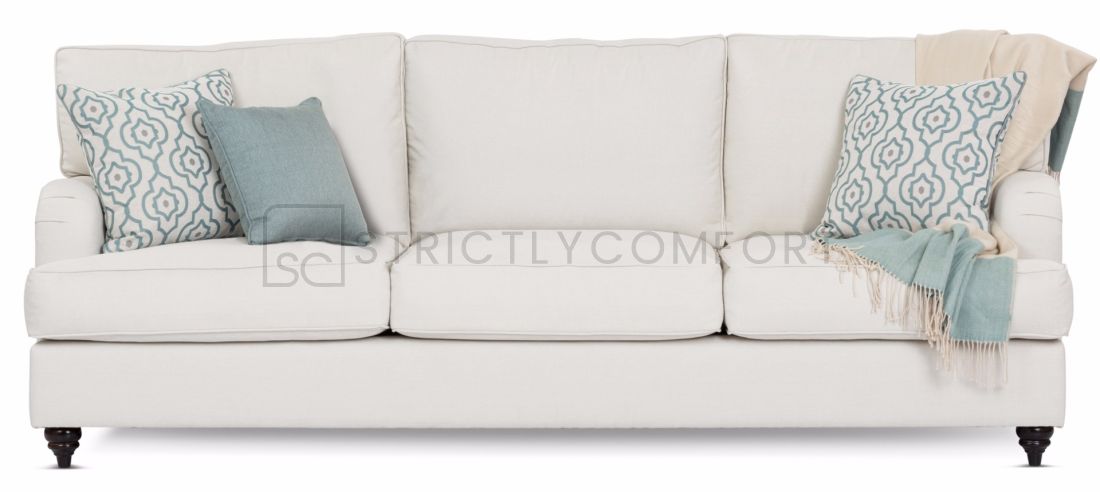 Verona 3.5 Seater Sofa featuring Zepel Fabric with Feather Wrapped Seat Cushions