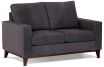 Davinci 2 seater sofa featuring Wortley fabric in charcoal suede fabric