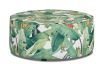 Oslo Ottoman in Warwick - Amazonia - Canvas fabric Jungle pattern