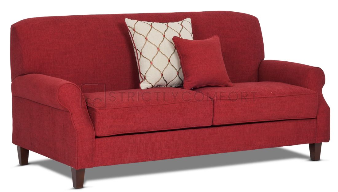 Stone Harbor sofa featuring Warwick Jarvis range in red colour