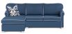 Carmen Modular Sofa bed featuring Zepel Chaplin Fabric with Contrast Piping