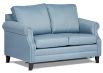 Camile 2 seater single size sofa bed upholstered in Warwick Vegas Seafoam