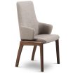 Stressless Large High Back Dining Chair with Arms and D100 Legs