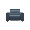 Stressless Emily Sofa 1 seater in Paloma Sparrow Blue featuring Wide Arms