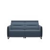 Stressless Emily Reclining Sofa 2 Seater with Matte Black Metal Arms