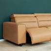 Stressless Emily 2 Seater Sofa in Paloma Almond Leather featuring Extendable Leg Support