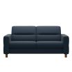 Stressless Fiona Sofa in Paloma Oxford Blue Leather featuring Upholstered Arms