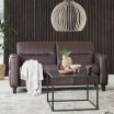 Stressless Fiona Sofa in Paloma Chocolate Leather featuring Upholstered Arms