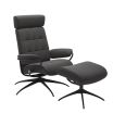 Stressless London Recliner with Adjustable Headrest and Star Base