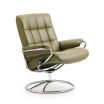 Stressless London Recliner with Low Back and Chrome Original Base