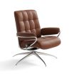 Stressless London Recliner with Low Back and Chrome Star Base