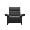 Stressless Mary Recliner Chair in Paloma Rock Leather, featuring Upholstered Arms 