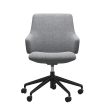 Stressless Laurel Home Office Dining Chair with Arms and Low Back