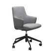 Stressless Laurel Home Office Dining Chair with Arms and Low Back