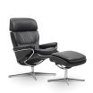 Stressless Rome Recliner with Adjustable Headrest and Cross Base