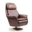 Stressless Sam Recliner with Disc Base and Leather Panels