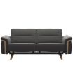 Stressless Stella 2 Seater Sofa featuring Timber Panels in Arms and Timber Legs