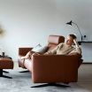 Stressless Stella Sofa - 2.5 Seater, featuring Matte Black Legs