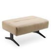 Stressless Stella Large Ottoman featuring Matte Black Metal legs