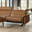 Stressless Stella 2 Seater Sofa featuring Wenge Wood Arms and Legs