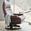 Stressless Sunrise Recliner Chair with Power Leg and Back Base