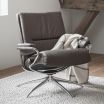 Stressless Tokyo Recliner with Low Back and Chrome Star Base