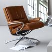 Stressless Tokyo Recliner with Low Back and Chrome Star Base