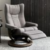 Stressless Wing Recliner Chair with Power Leg and Back Base 