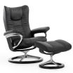 Stressless Wing Recliner Chair with Signature Base 