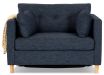 Elwood Single Sofa Bed featuring  Warwick Keylargo Navy Fabric