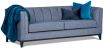 Belmore 3 Seater sofa featuring Wortley Maison Neptune denim blue linen fabric