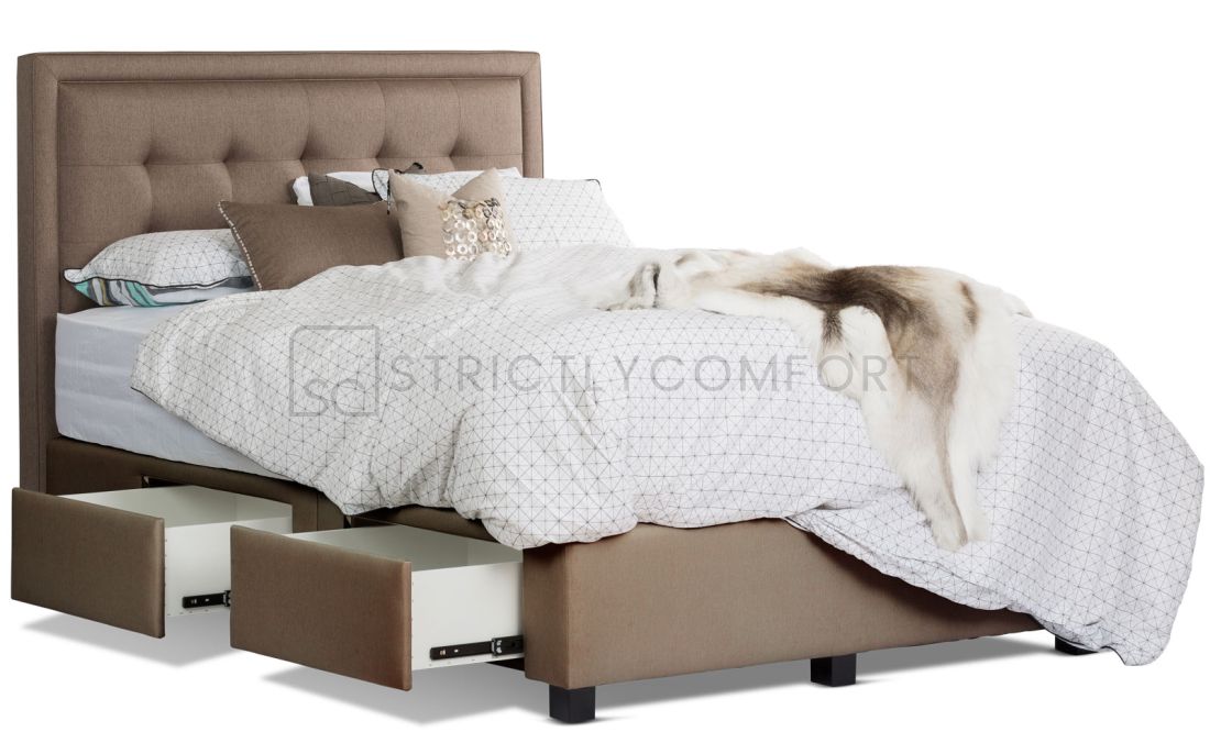 Arthur Drawer storage bed featuring Warwick Fabric