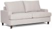 Alora double sofa bed featuring Wortley Tivoli range in light warm grey colour