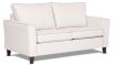 Caprice Sofa featuring Zepel Tonga Range in light cream and additional blue contrast piping