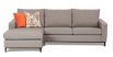 Davinci modular sofa featuring Wortley fabric with timber base