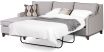 Versace double sofa bed with 160cm standard chaise upholstered in Warwick Cube fabric range