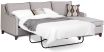 Versace double sofa bed with 160cm standard chaise upholstered in Warwick Cube fabric range