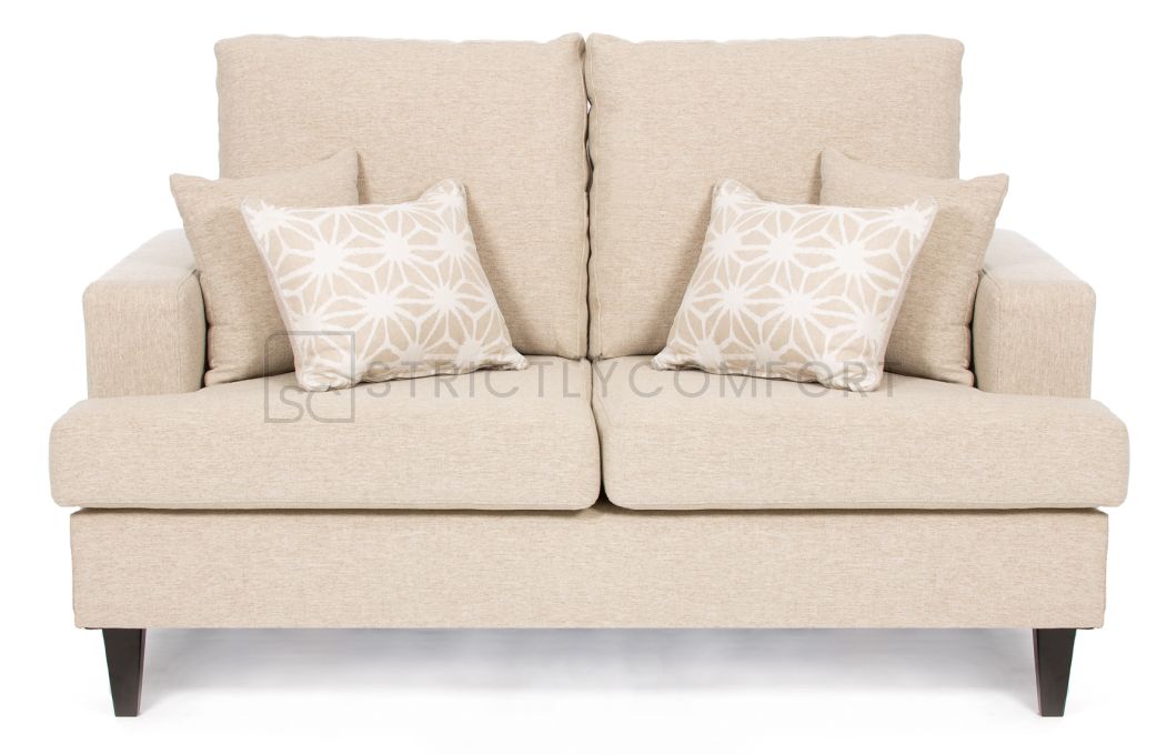 Alora 2 Seater sofa with recessed arms and scatter cushions