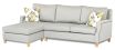 Hampton Sofabed Modular featuring Warwick Vegas fabric with Antique bronze studs