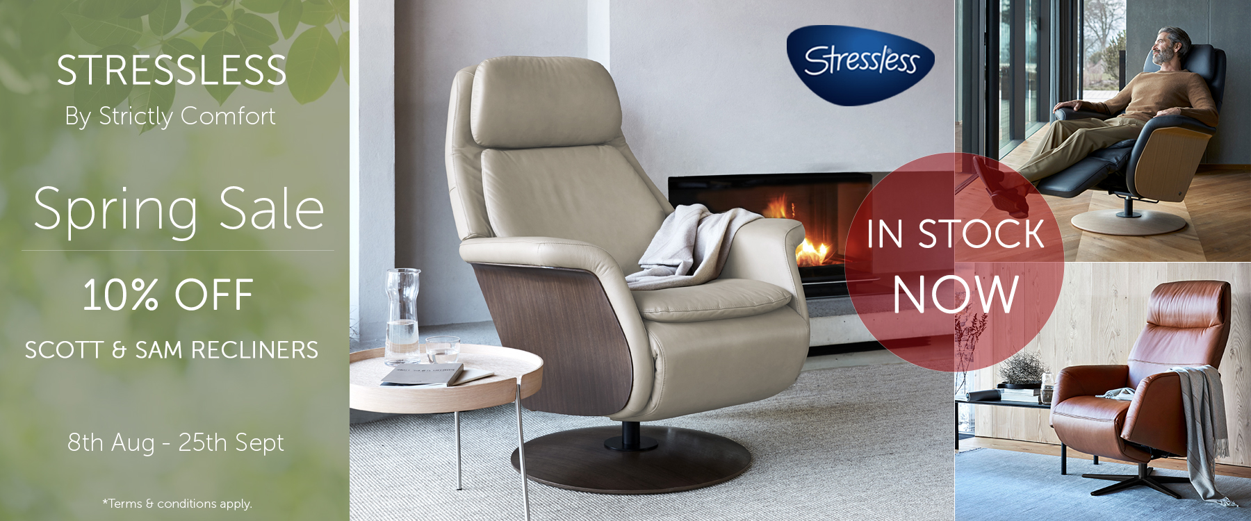 10% off Stressless Recliners