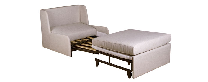 roma single sofa bed in fabric